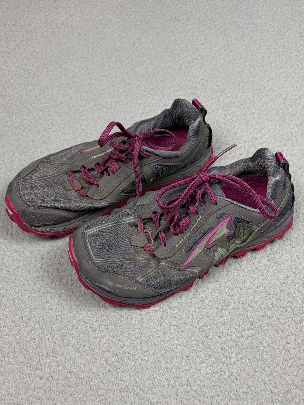 Altra Lone Peak 4 Trail Shoes Women's Sz. 8 Gray Running Hiking ALW1855F664